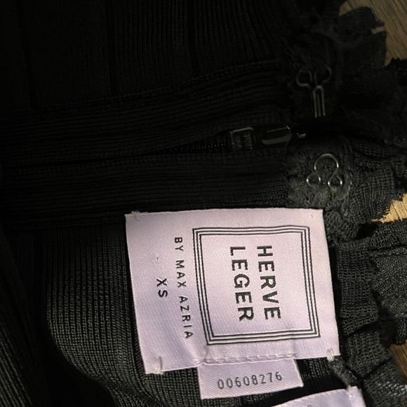 Vintage Herve Leger Fringe Mini Dress sz XS - Picture 5 of 5